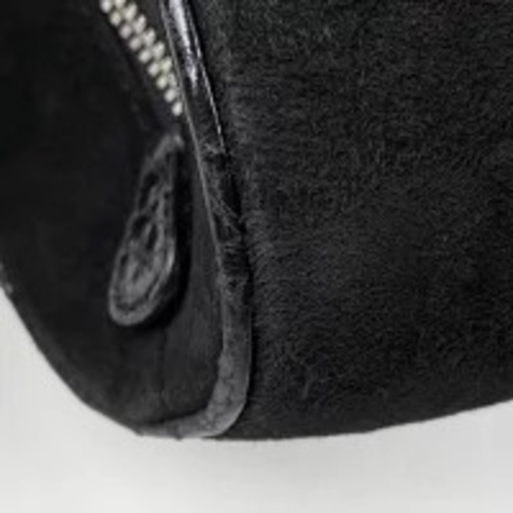 Loewe embossed suede handbag black